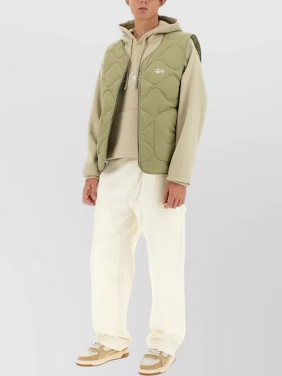 Stussy Wide Leg Cotton Trousers