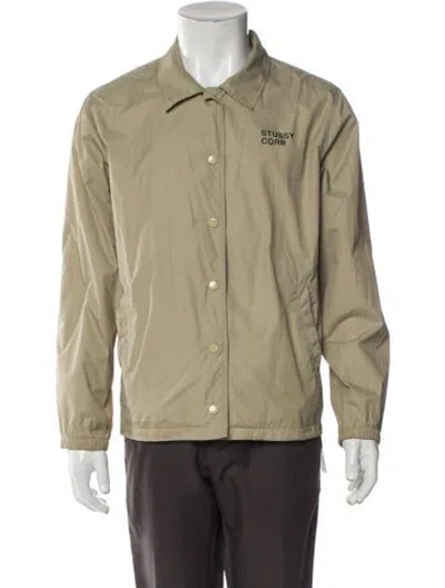 Pre-owned Stussy Windbreaker In Green
