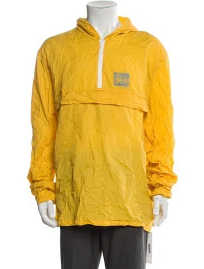 Pre-owned Stussy Windbreaker In Yellow