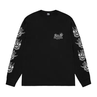 Pre-owned Stussy Witch Doctor Long-sleeve Tee Pigment Dyed 'black' | Men's Size S