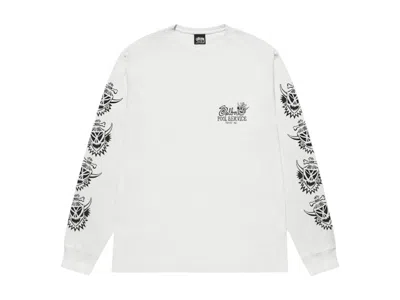 Pre-owned Stussy Witch Doctor Pigment Dyed Long Sleeve Tee Shirt In Natural