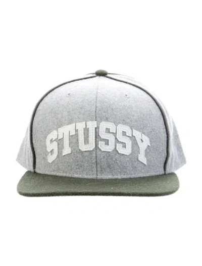 Pre-owned Stussy Stüssy Wool Snapback Cap In Gray