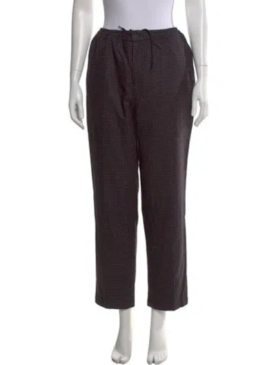 Pre-owned Stussy Wool Straight Leg Pants In Blue