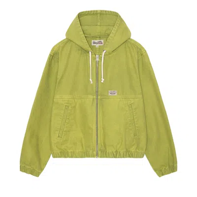 Pre-owned Stussy Work Jacket 'cactus' In Green