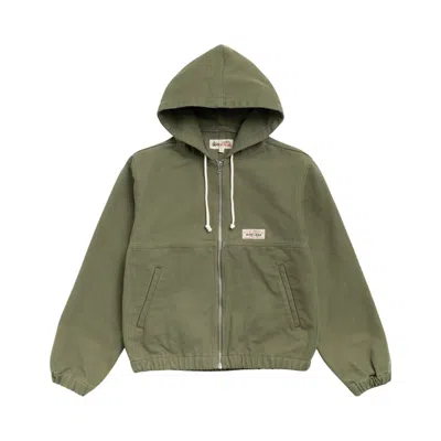 Pre-owned Stussy Work Jacket Unlined Canvas 'olive' | Green | Men's Size Xxl