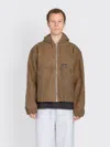 Stussy Work Jacket Waxed Cotton In Brown