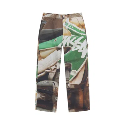 Pre-owned Stussy Work Pant 'multicolor' In Multi-color