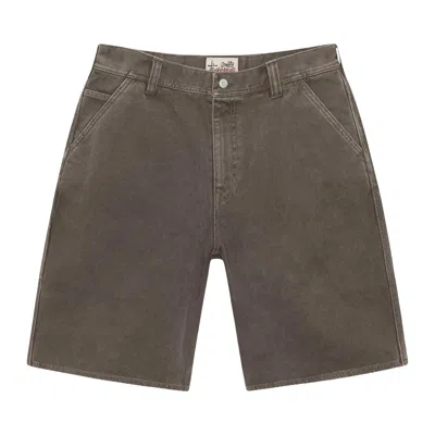 Pre-owned Stussy Work Short Washed Canvas 'brown' | Men's Size 32