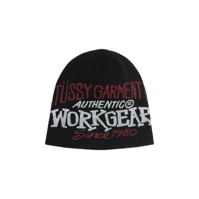 Pre-owned Stussy Workgear Print Skullcap 'black' | Men's Size Onesize