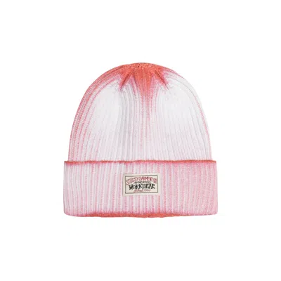 Pre-owned Stussy Workgear Spray Cuff Beanie 'orange' | Pink | Men's Size Onesize