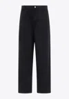 Stussy Workgear Straight-leg Pants In Black