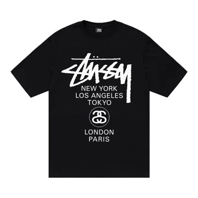 Pre-owned Stussy World Tour Tee 'black'