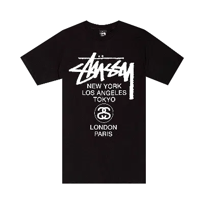 Pre-owned Stussy World Tour Tee 'black'