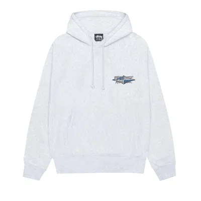 Pre-owned Stussy Worldwide Diamond Hoodie 'ash Heather' | Grey | Men's Size Xl
