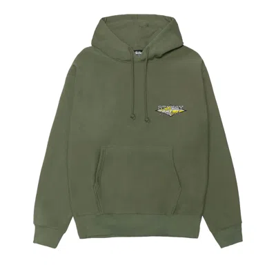 Pre-owned Stussy Worldwide Diamond Hoodie 'olive' | Green | Men's Size M