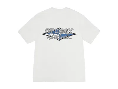 Pre-owned Stussy Worldwide Diamond Pigment Dyed Tee Shirt In Natural In Brown