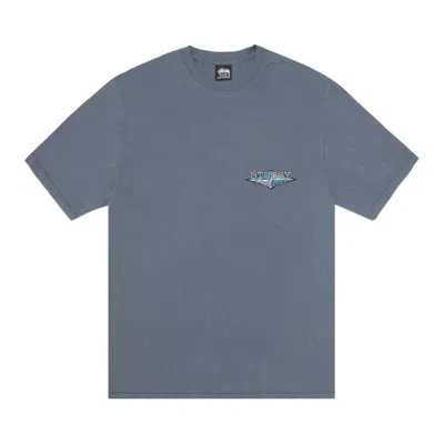 Pre-owned Stussy Worldwide Diamond Tee Pigment Dyed 'navy' | Blue | Men's Size M