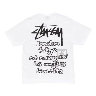 Stussy X Always Do What You Should Do World Tour T-shirt 'white'