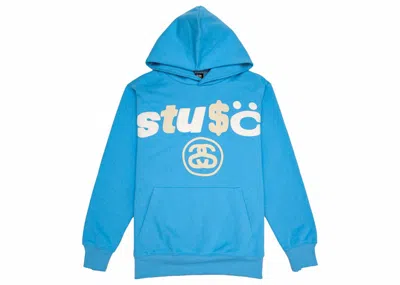 Pre-owned Stussy X Cpfm 8 Ball Pigment Dyed Hoodie In Blue