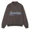 Stussy X Denim Tears Half Zip Fleece 'charcoal' In Green