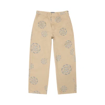 Pre-owned Stussy X Denim Tears Ss Wreath Chino Pants 'khaki' | Tan | Men's Size 36