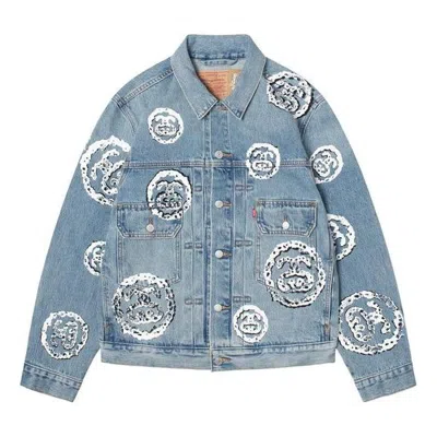 Stussy X Denim Tears Type 2 Jacket 'light Indigo' In Blue