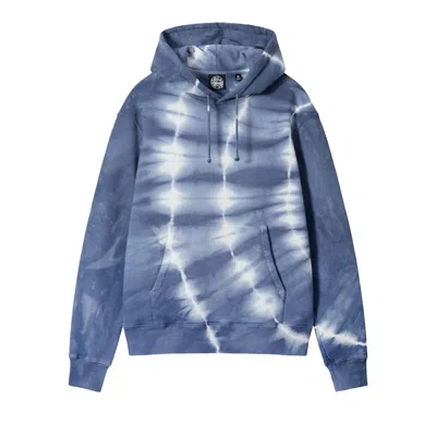Pre-owned Stussy X Dries Van Noten Tie Dye Hoodie 'blue' | Men's Size Xl