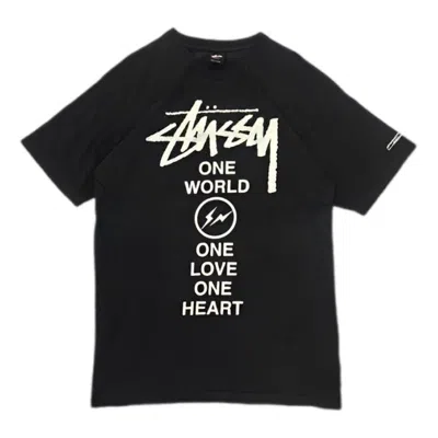 Stussy X Fragment Design 1 World 1 Love 1 Heart T-shirt 'black'