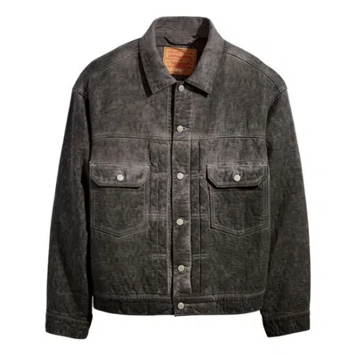 Stussy X Levi's Dyed Jacquard Jacket 'black' In Multi