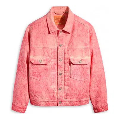 Stussy X Levi's Dyed Jacquard Jacket 'pink'