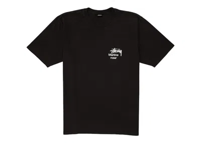 Pre-owned Stussy X Martine Rose Collage Pigment Dyed Tee Shirt In Black