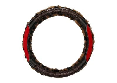 Pre-owned Stussy X Martine Rose Stee Shirtring Wheel Cover In Leopard Faux