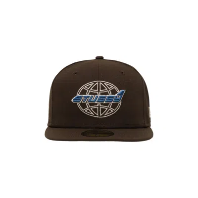 Pre-owned Stussy X New Era 59fifty Airplane 'brown' | Men's Size 7.625