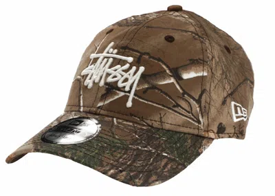 Pre-owned Stussy X New Era 9twenty Basic Strapback Hat In Realtree