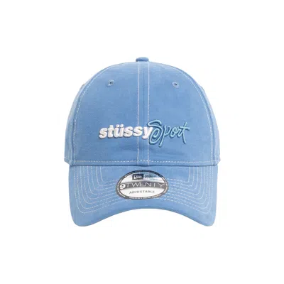 Pre-owned Stussy X New Era 9twenty Sport Strapback 'blue' | Men's Size Onesize