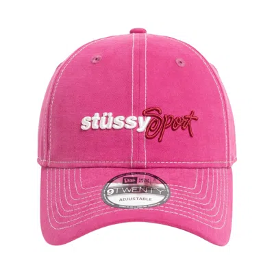 Pre-owned Stussy X New Era 9twenty  Sport Strapback 'pink' | Men's Size Onesize