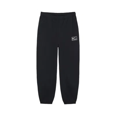 Pre-owned Stussy X Nike Acid Wash Fleece Pant 'black'