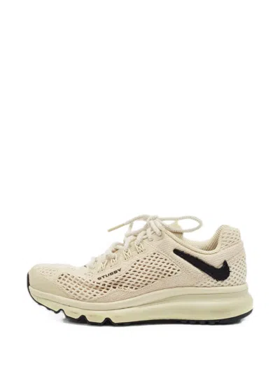 Pre-owned Stussy X Nike Air Max 2013 Knit Low-top Sneakers In Neutrals