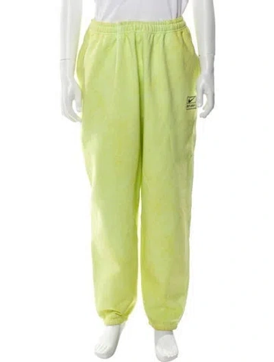 Pre-owned Stüssy X Nike Embroidered Accent Lounge Bottoms In Green