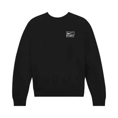 Pre-owned Stussy X Nike Fleece Crew 'black'