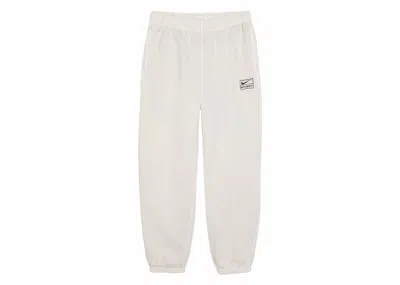 Pre-owned Stussy X Nike Pigment Dyed Fleece Pant In Light Bone In Sand