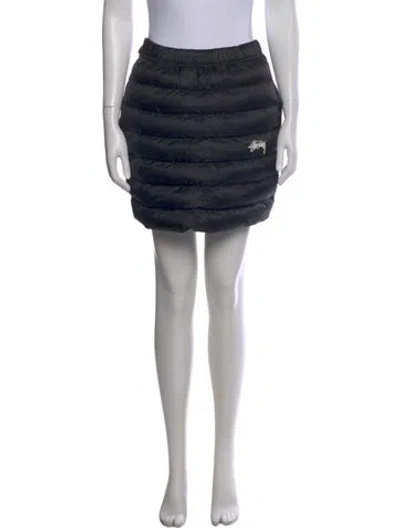Pre-owned Stüssy X Nike Striped Mini Skirt In Black