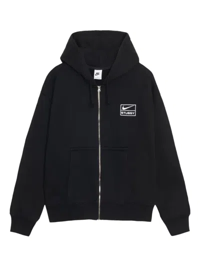 Stussy X Nike Hoodie Mit Reissverschluss In Black