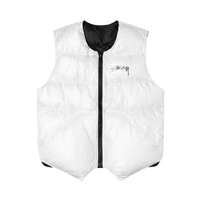 Pre-owned Stussy X Ol X Cdw Reversible Vest 'white'