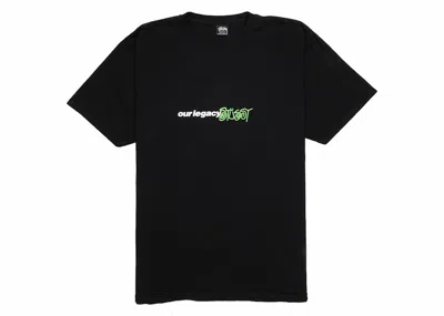 Pre-owned Stussy X Our Legacy Ol Sport Pigment Dyed Tee Shirt In Black