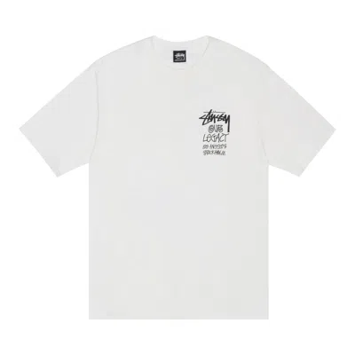 Pre-owned Stussy X Our Legacy Work Shop 8 Ball Yin Yang Tee 'natural' In White