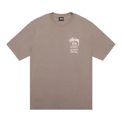 Pre-owned Stussy X Our Legacy Work Shop 8 Ball Yin Yang Tee 'taupe' In Brown