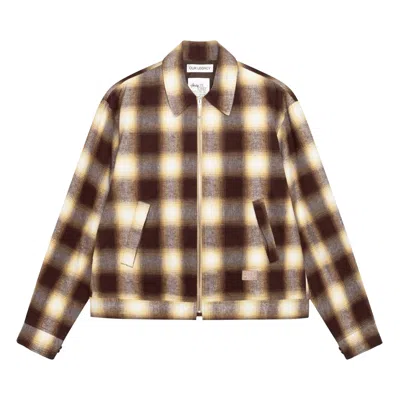 Pre-owned Stussy X Our Legacy Work Shop Blouson Jacket 'nebraska Flannel Plaid' In Multi-color
