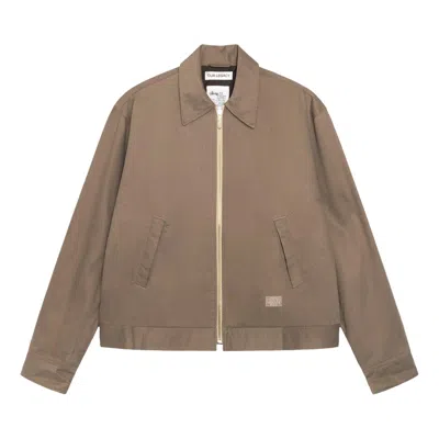 Pre-owned Stussy X Our Legacy Work Shop Blouson Jacket 'olive Cavalry Twill' In Brown