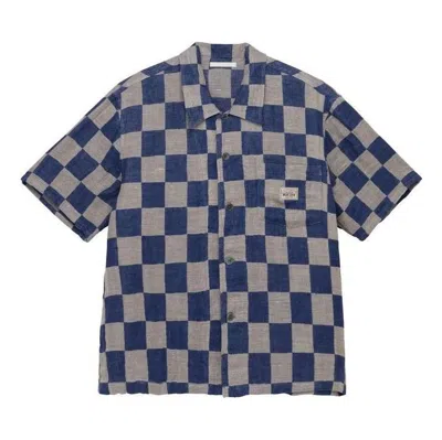 Stussy X Our Legacy Work Shop Box Shirt Shortsleeve 'grey Blue'